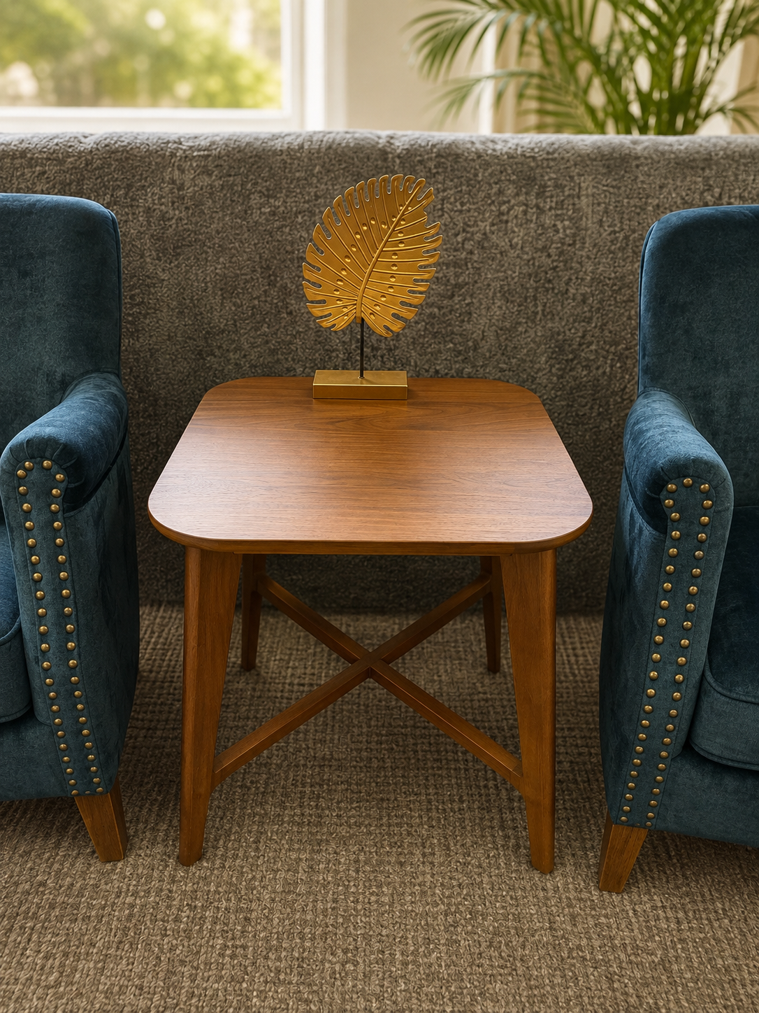 Carrington Walnut Lamp Table