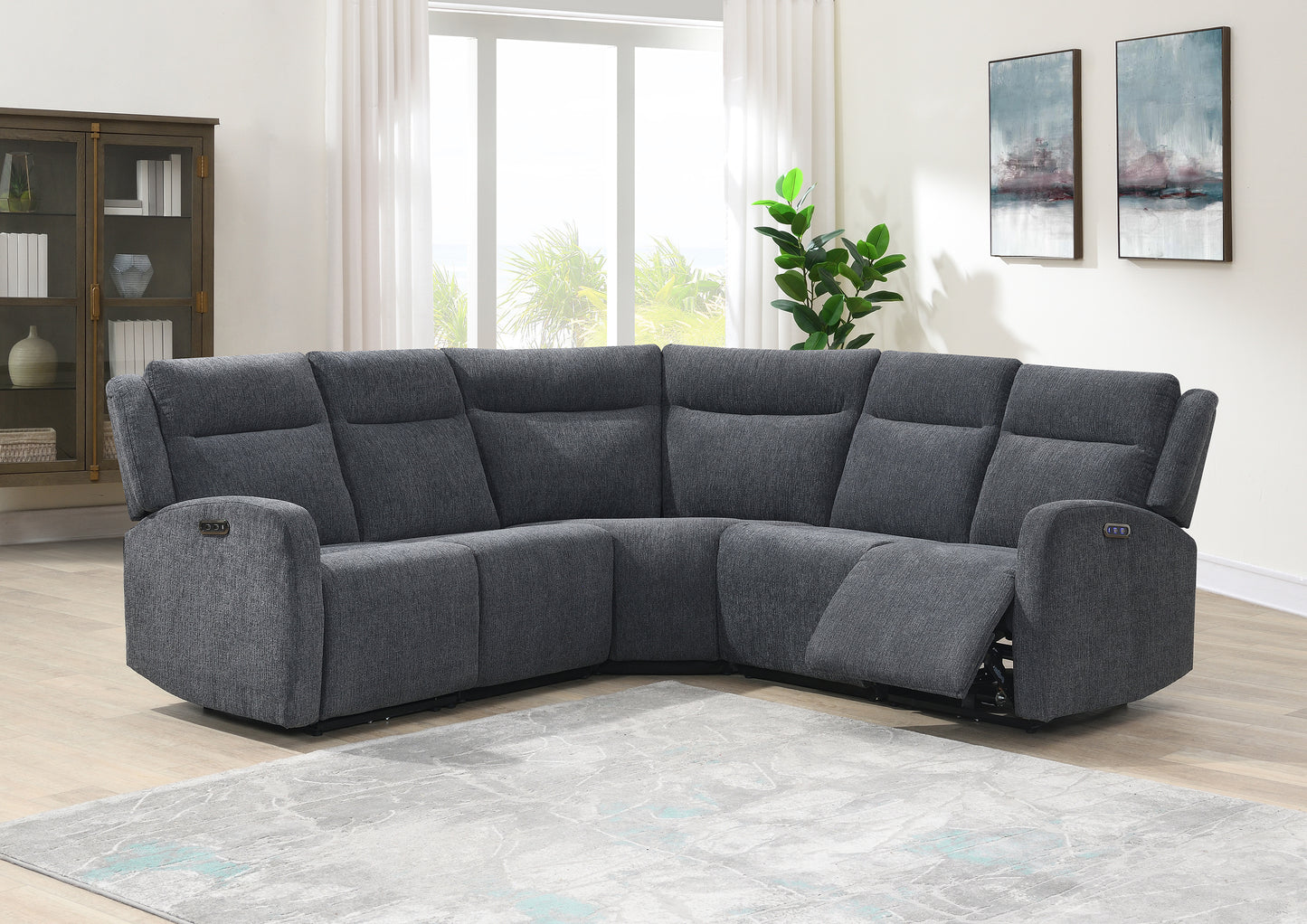 Alabama Electric Recliner Corner Sofa