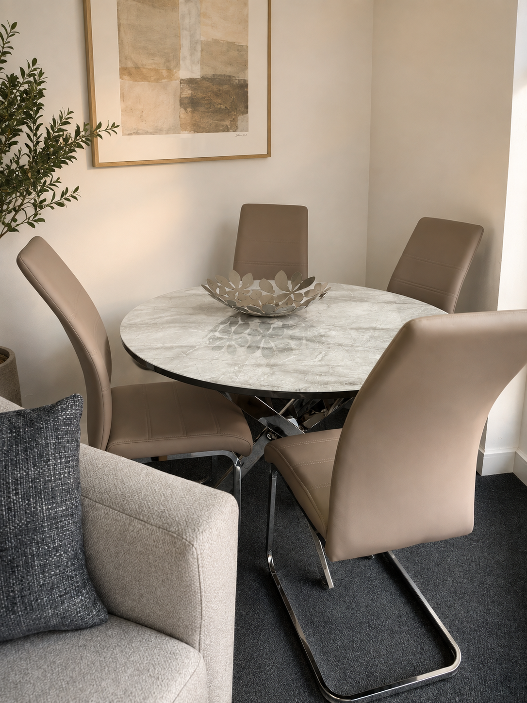 Alden Grey Italian Dining Set