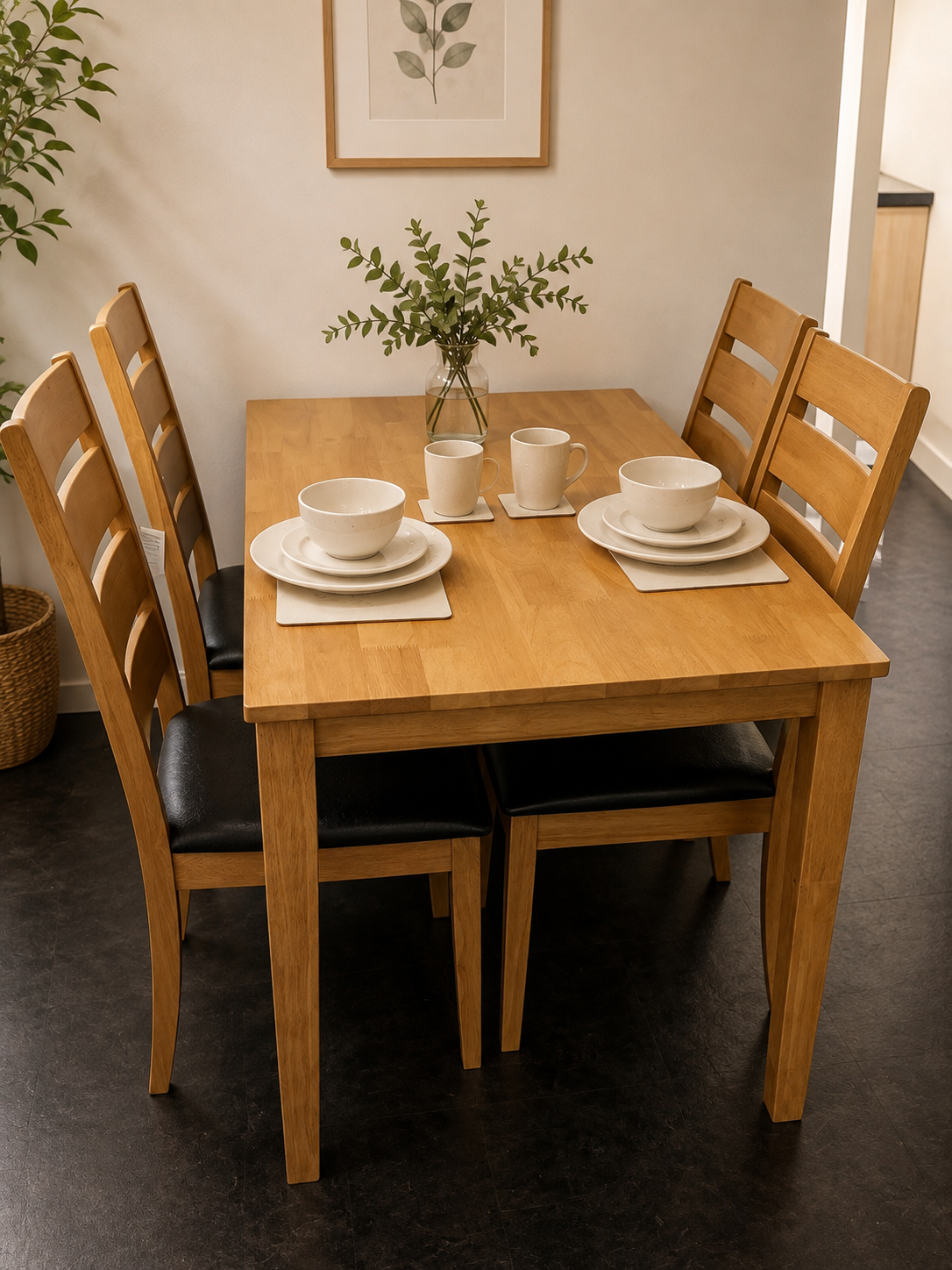 Oak Dining Table Set