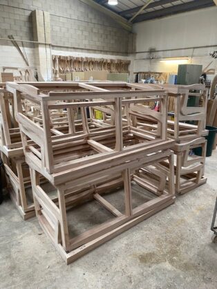 Seasoned hardwood frames